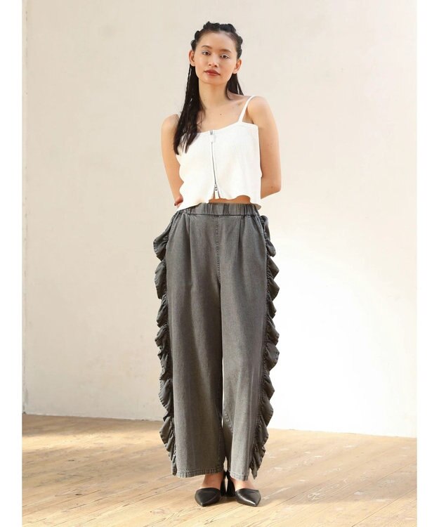 Green Parks ■ＥＳＣＡＲ　２ｗａｙ　ｗーｚｉｐ　ニットキャミ Off White