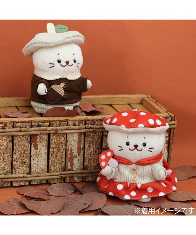 Mother garden しろたん ついてきちゃうしろたん マスコット用 着せ替え服  《どんぐりシャツ》 どんぐりシャツ