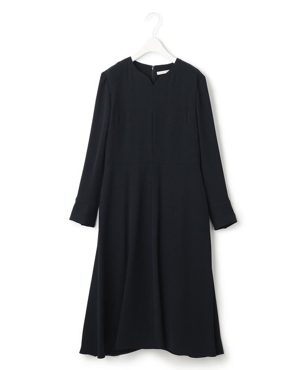 ICB 【洗える】 ライトダブルクロス ワンピース ネイビー系