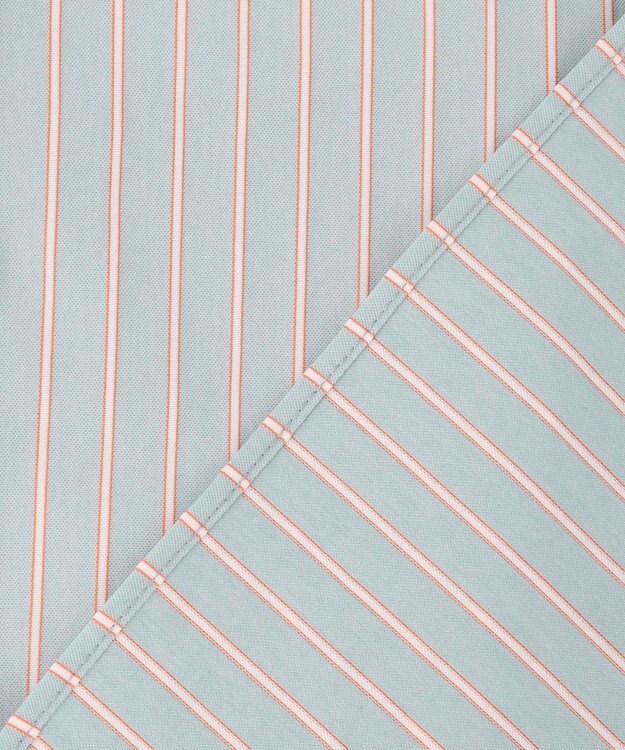 J.PRESS LADIES ストライプジャージー フリル カットソー ミントベース系