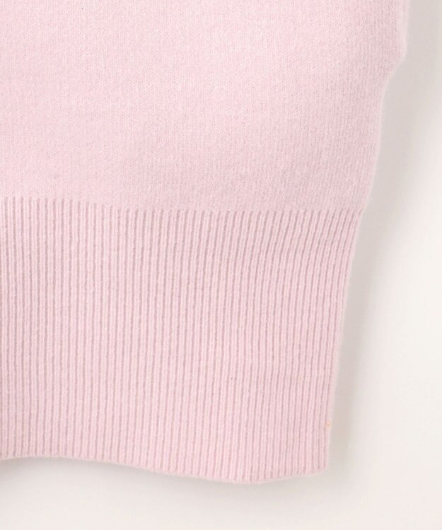 UNFILO 【軽量】コットンミックスニット カーディガン ローズ系