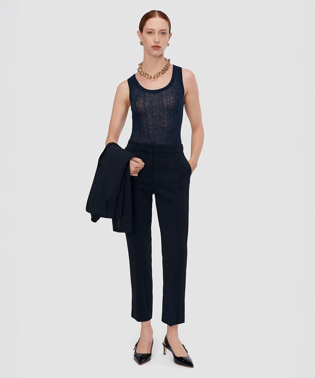 JOSEPH 【FOUNDATIONS】【 JAPAN LIMITED COLOR 】コンフォートキャディー  トラウザーズ Navy