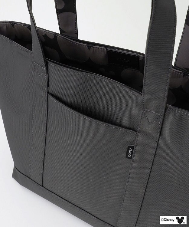 Y'SACCS 【Disney Collection】シルエットプリントトートバッグ　Mサイズ ダークグレー