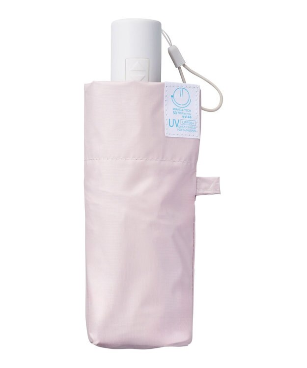 MOONBAT 【超コンパクト/自動開閉/晴雨兼用】Miracle Tech Protection(ミラクルテック プロテクション) 折りたたみ傘 プレーン 50cm ペールピンク