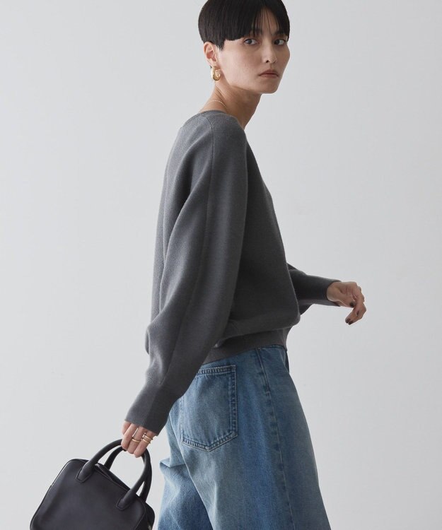 AMERICAN HOLIC バイパチドルマンニットプルオーバー Gray Mixture