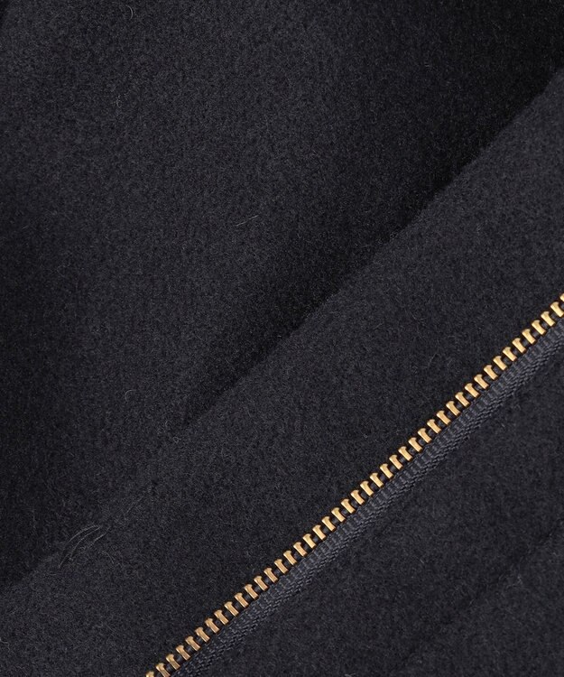 ANY SIS ウールライクショート アウター ネイビー