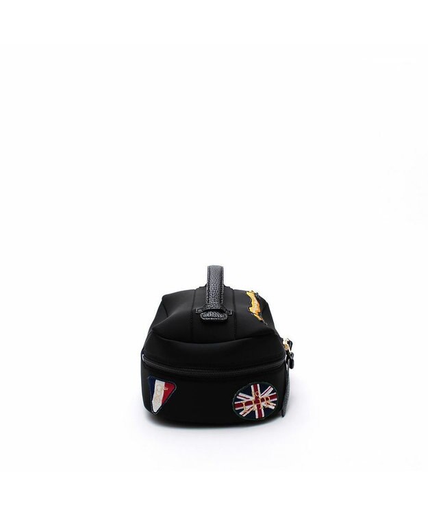 A.D.M.J. 【魔法の様に軽い】マジックライト/フラッグワッペンバニティバッグM ネグロ