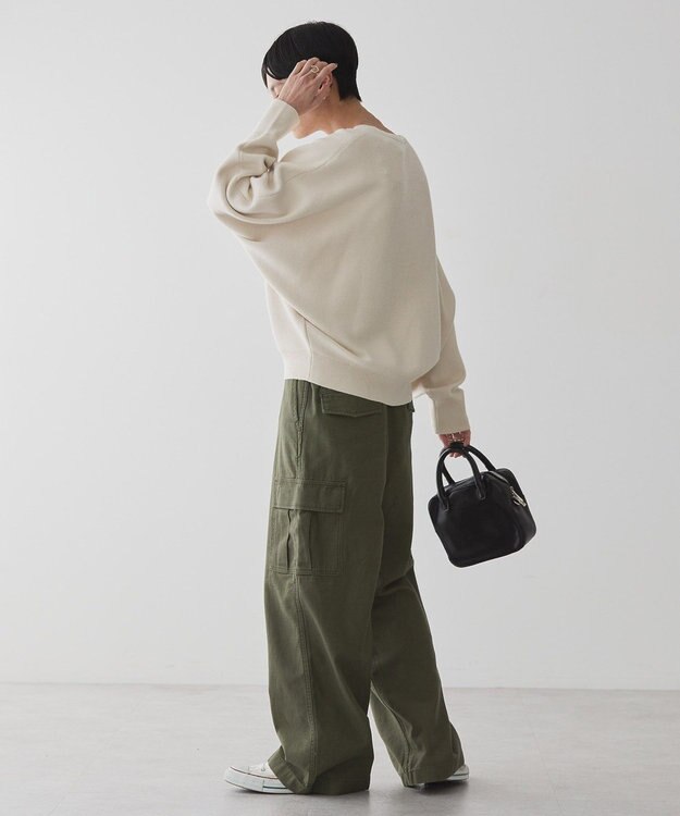 AMERICAN HOLIC バイパチドルマンニットプルオーバー Ivory