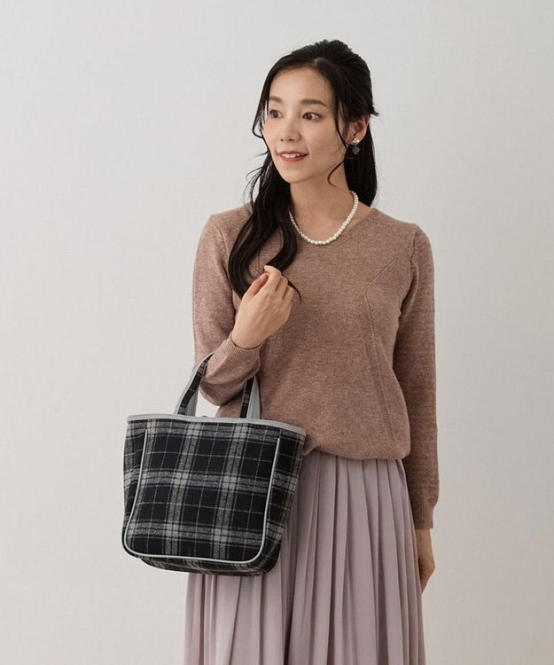 ROOTOTE 1344【フェルト生地】LT.スクエア.ドットチェック-A