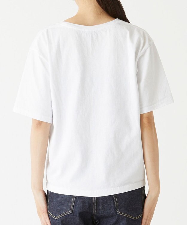 caqu caqu x GoodOn roundneck S/Stee  シンプルゆったりフィットの半袖Tシャツ white