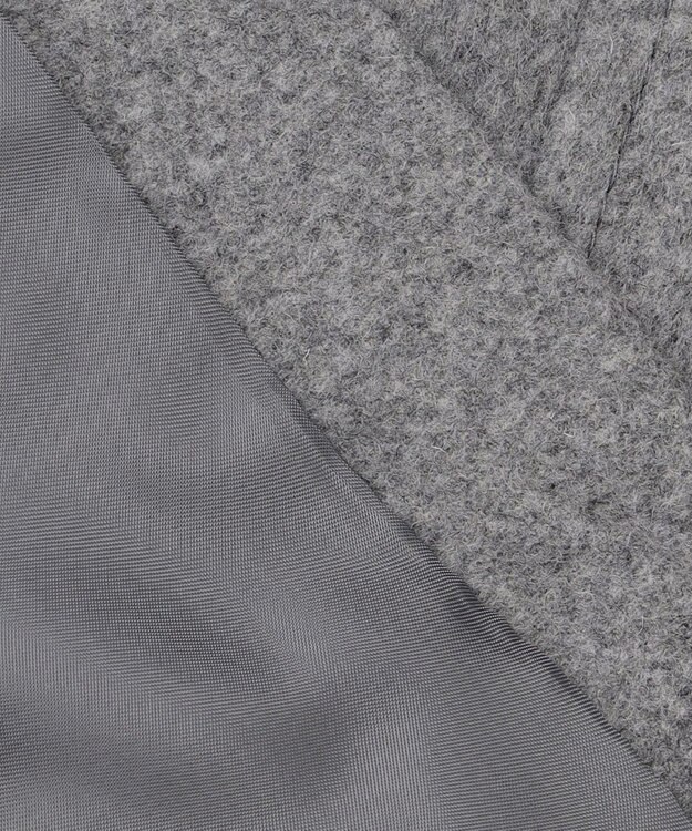 ICB ウールカシミヤメルトン チェスターコート グレー系