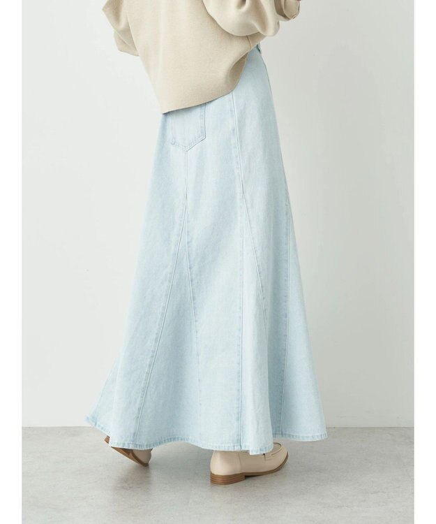 earth music&ecology デニムマーメイドスカート Sax