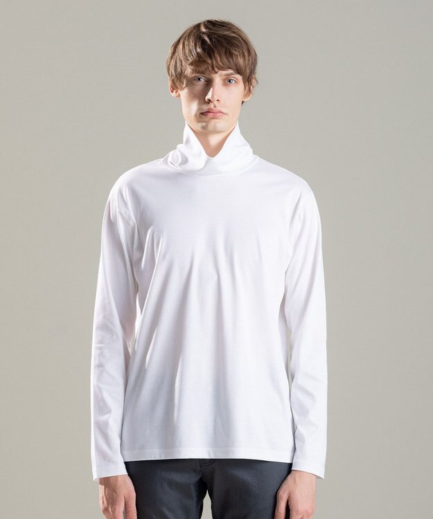 JOSEPH HOMME 【WEB限定商品】レオスムースシルケット　タートルネック ホワイト系