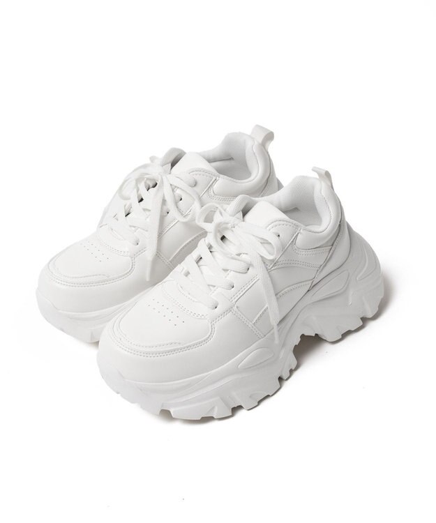 WEGO 厚底ボリュームダッドスニーカー ホワイト