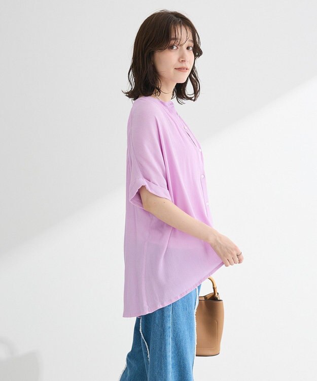 Green Parks Ｉ　レーヨンクレープブラウス Black