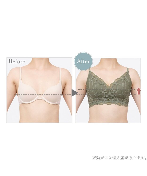 BRADELIS New York 【BRADELIS Me】 Lacy Cool Bra26S1 カーキ