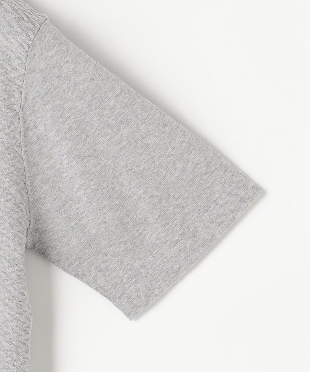 JOSEPH ABBOUD 【サステイナブル・オーガニックコットン使用】オーガニッククール ニット Tシャツ ライトグレー系