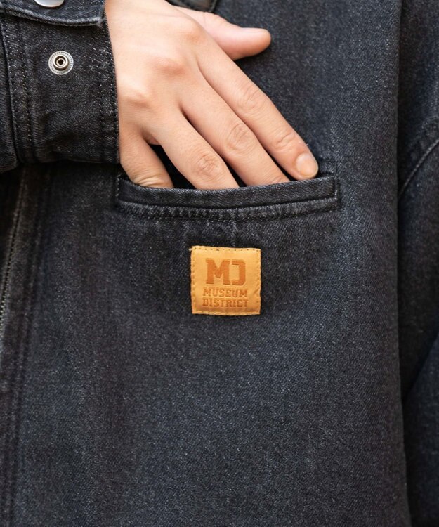 WEGO 【ユニセックス着用ITEM/MLサイズ展開】ワーカーズZIPデニムジャケット デニムブラックソノタ