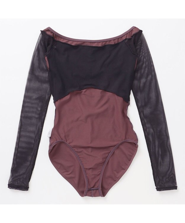 Chacott ◎【AKANE TAKADA】ロングスリーブレオタード テラコッタ