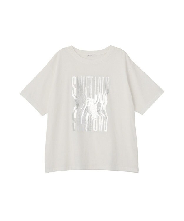 CRAFT STANDARD BOUTIQUE ツイストロゴハーフスリーブTシャツ Off White