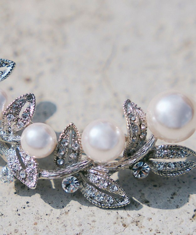 Tiaclasse リーフパール ブローチ シルバー