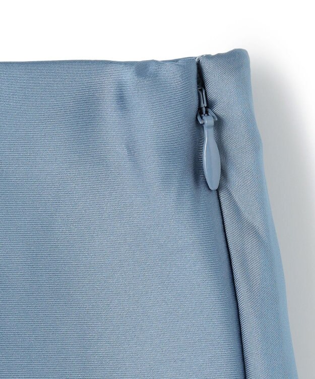 UNFILO 【新色・新サイズ登場！】サテン ナロースカート スモーキーブルー