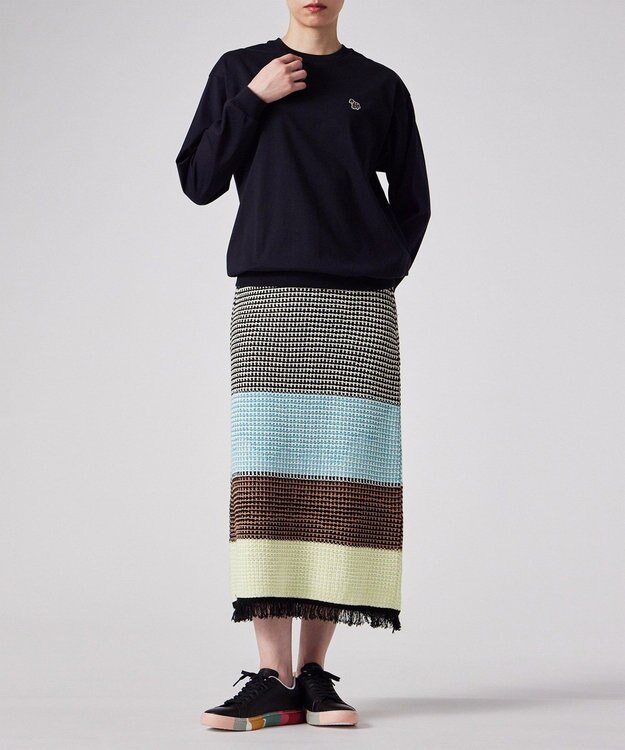 Paul Smith 【洗える】クロッシェ スカート ブラック