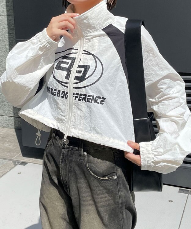 WEGO キリカエナイロンブルゾン ホワイト