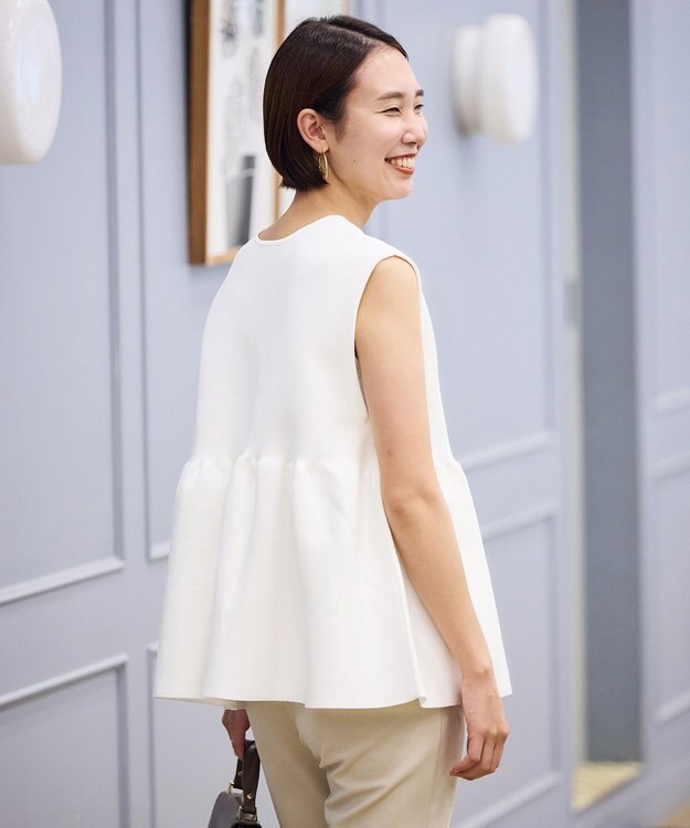 UNFILO 【VERY×UNFILOコラボ】2WAY ペプラムジレ オフ