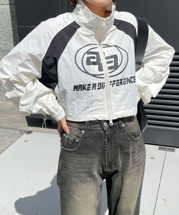 WEGO キリカエナイロンブルゾン ホワイト