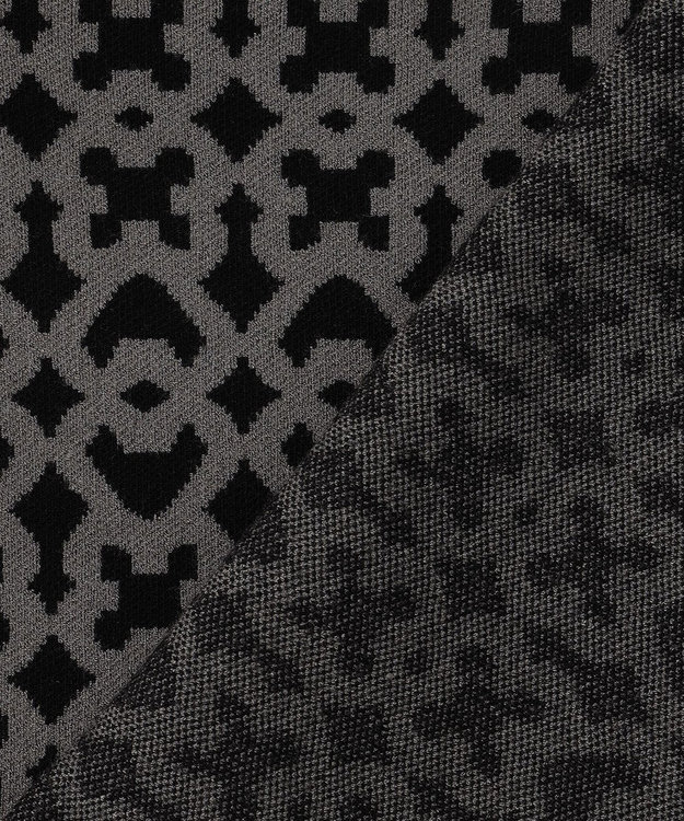 23区GOLF 【MEN】モノグラムジャガードニット ブラック系5