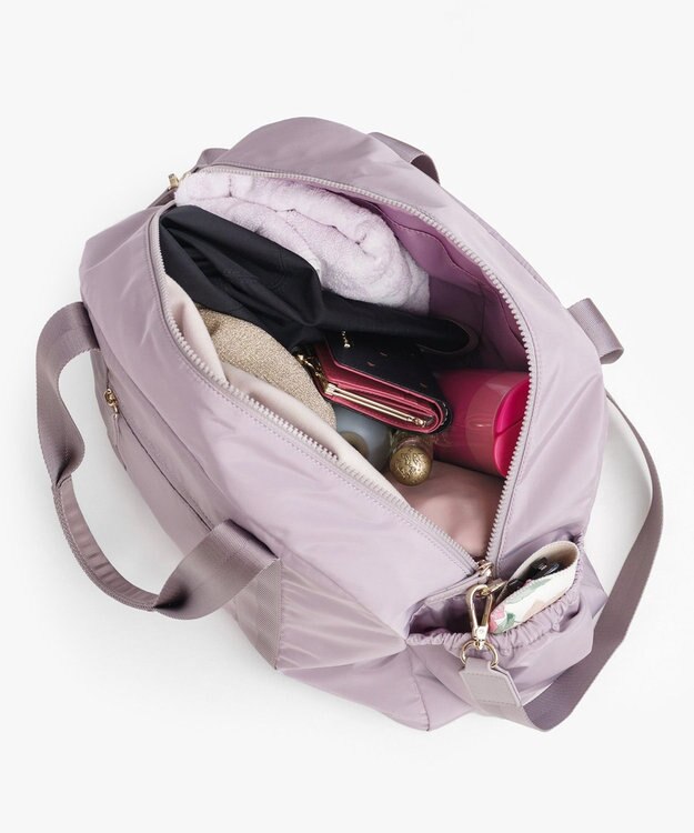 TOCCA 【WEB＆一部店舗限定】【一部カラー撥水・A4サイズ対応】AMIRARE NYLON BOSTON L ボストンバッグ ライラック系