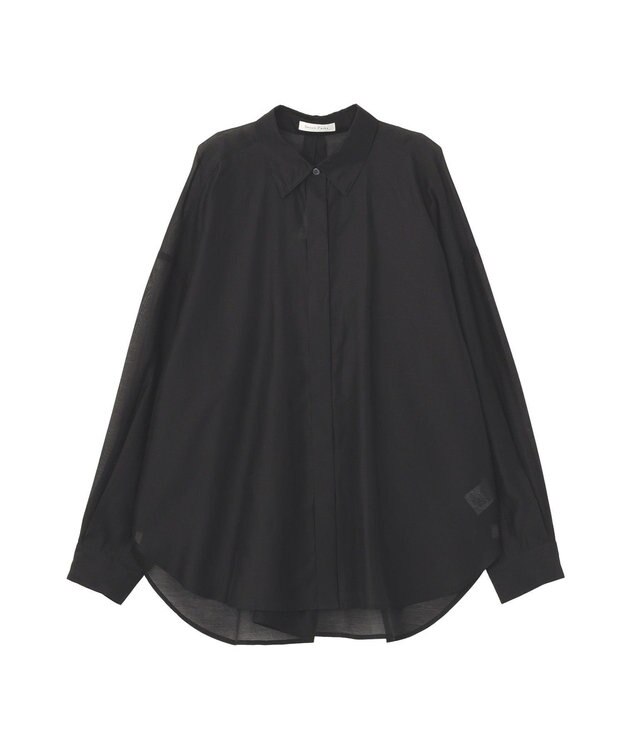 Green Parks バックツイストシアーシャツ Black