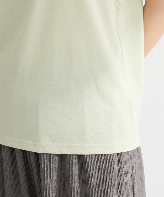 Green Parks ＳＥＴ２点マジョリカシャーリングブラウス＋タンク Light Green