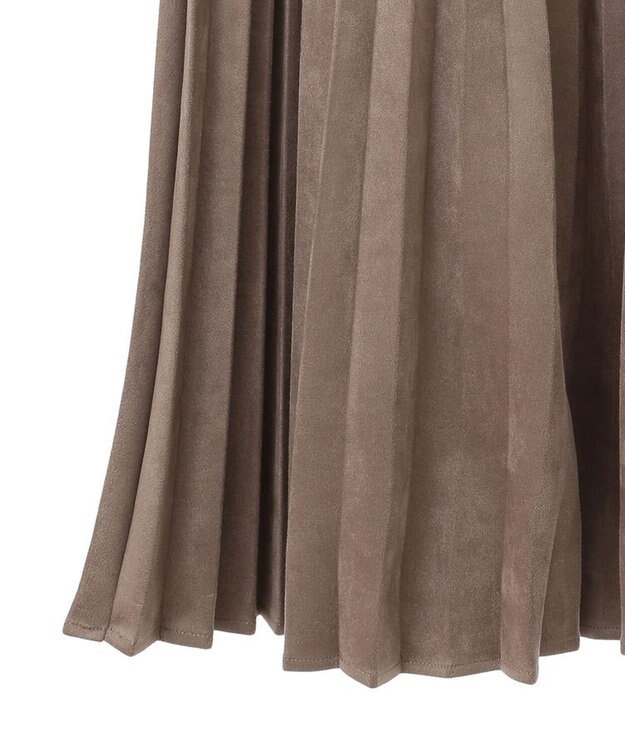 Green Parks マシュマロスエードプリーツスカート Mocha