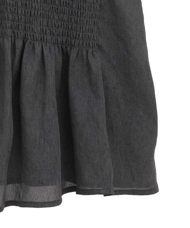 Green Parks ＳＥＴ２点マジョリカシャーリングブラウス＋タンク Light Green