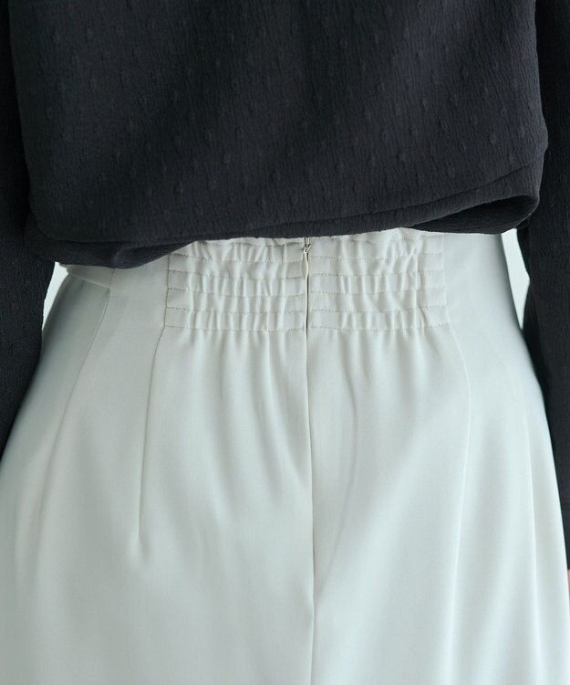 YECCA VECCA サイドベルトナロースカート Ivory
