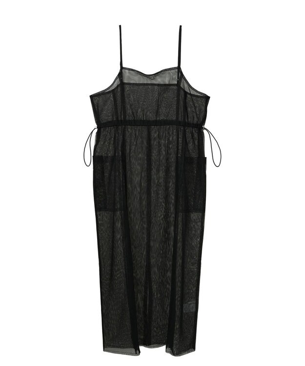 Green Parks ・ＥＬＥＮＣＡＲＥ　ＤＵＥ　チュールドロストキャミワンピ Black