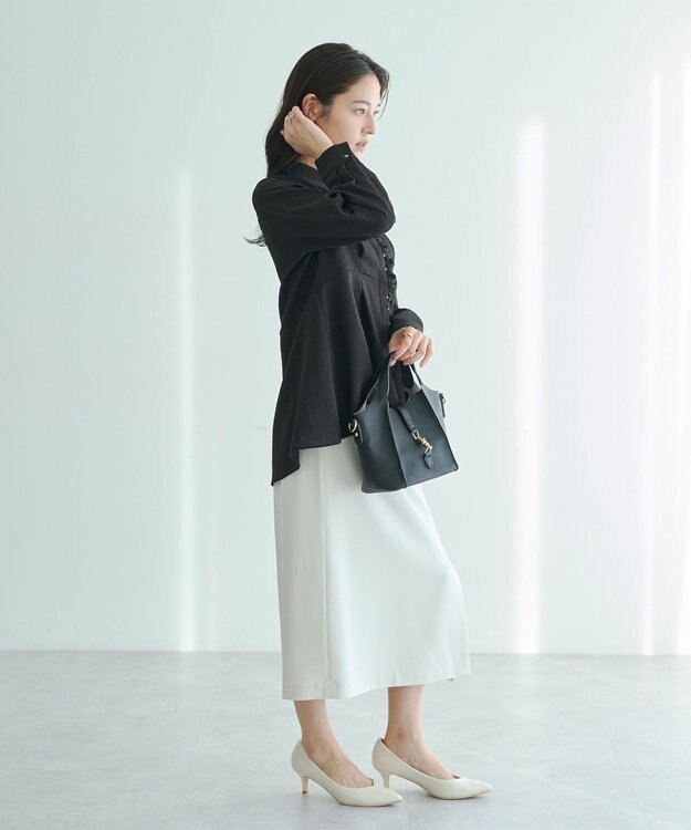 YECCA VECCA サイドベルトナロースカート Yellow