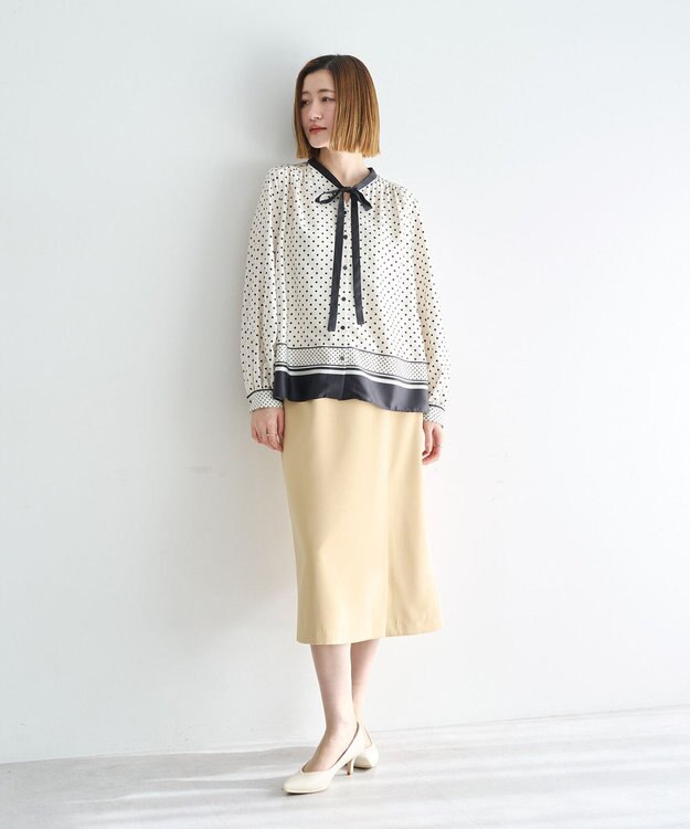 YECCA VECCA サイドベルトナロースカート Yellow