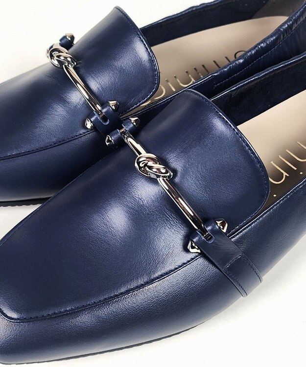 Dominic3 軽量 ノットビットソフトレザーローファー ブラック