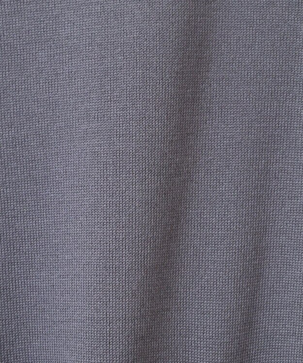 earth music&ecology チュールヘムニットプルオーバー Charcoal Gray