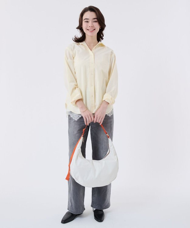 LeSportsac LG HAMMOCK ADJ BAG/メレンゲ/マンダリンウェビング メレンゲ/マンダリンウェビング