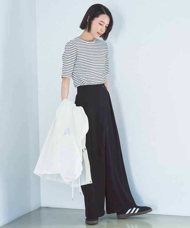 UNFILO テレコ ハーフスリーブTシャツ ボーダー