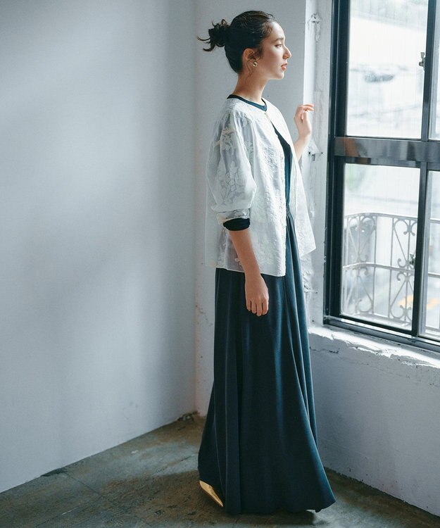 UNFILO 【新色追加】フィブリル ロングスカート [NEW]ブラック