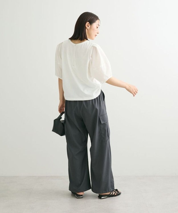 Green Parks ・ＥＬＥＮＣＡＲＥ　ＤＵＥ　バックＺＩＰハイブリットＴ Off White