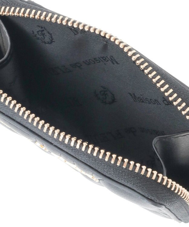 Maison de FLEUR リボンキルティングフラグメントケース Black