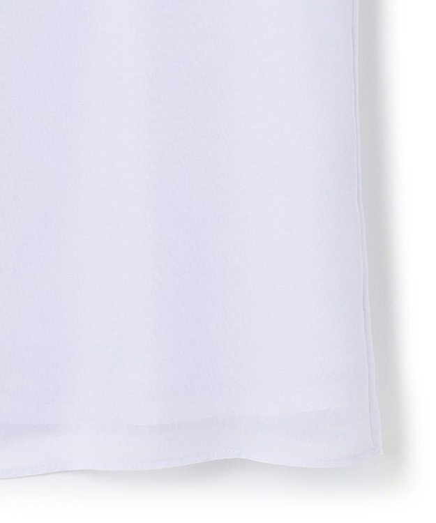 23区 【洗える】エアリーコンビジャージー パールモチーフ カットソー ライラック系