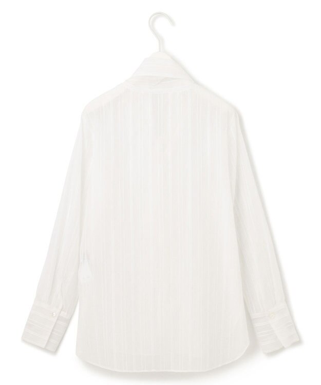 ICB C/Siドビーストライプ ボウタイブラウス オフホワイト系