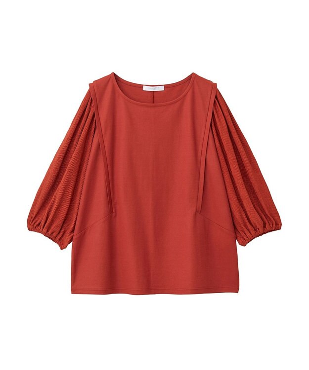 Green Parks 袖表面ドッキングカットプルオーバー Terracotta